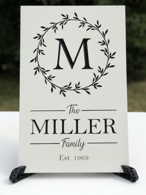 Vertical Established Sign - No Frame
