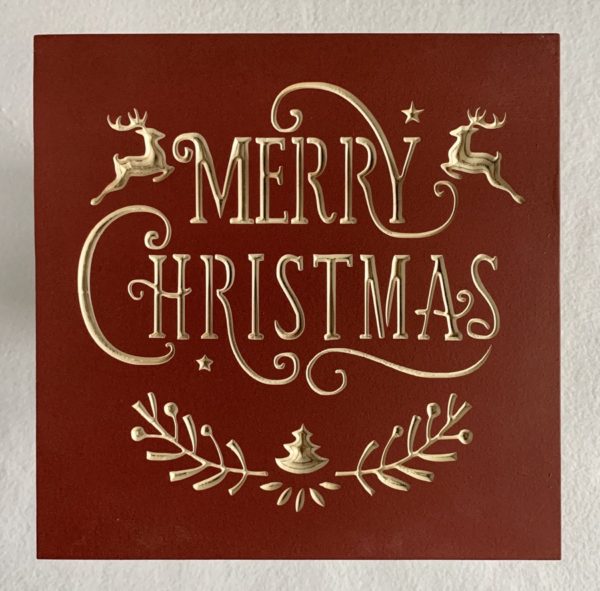 Merry Christmas 11x11 Sign