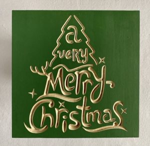 A Very Merry Christmas 11x11 Sign
