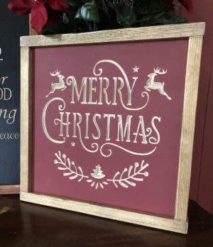 Framed 11x11 Sign